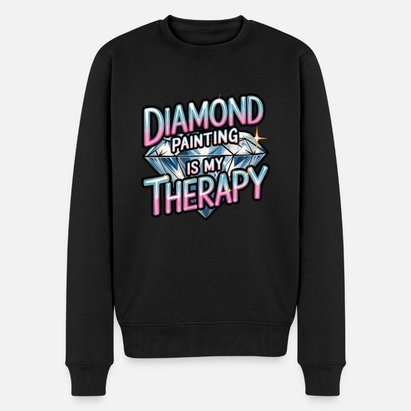 Diamond Painting Diamond Painter - Männer Premium Bio Pullover - Schwarz