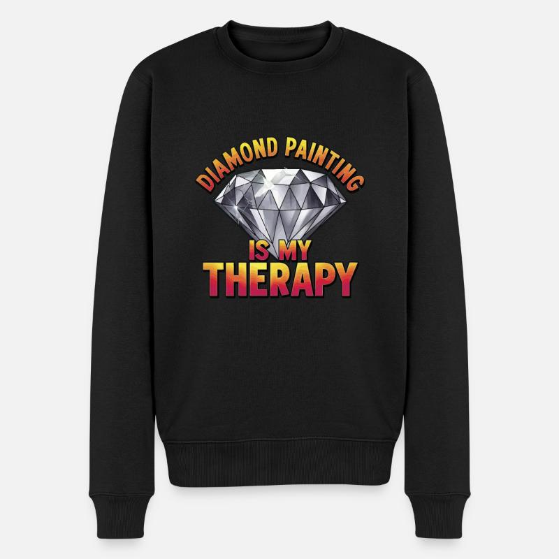 Diamond Painting Diamond Painter - Männer Premium Bio Pullover - Schwarz