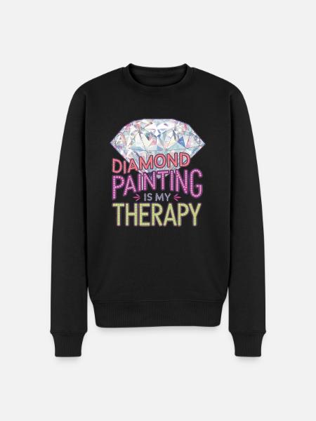 Diamond Painting Diamond Painter - Men's Premium Organic Jumper - black