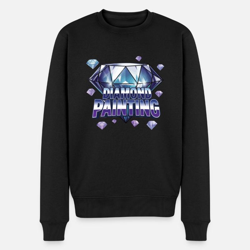 Diamond Painting Diamond Painter - Männer Premium Bio Pullover - Schwarz