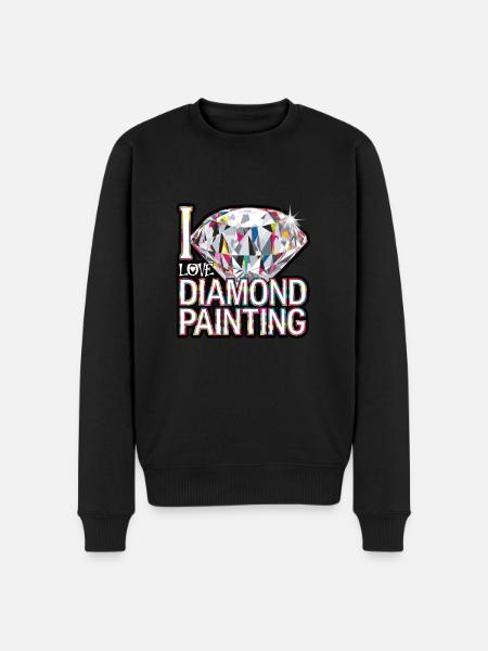 Diamond Painting Diamond Painter - Men's Premium Organic Jumper - black