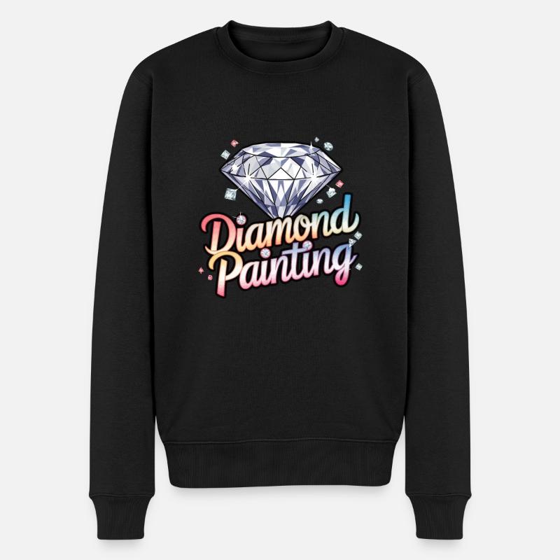 Diamond Painting Diamond Painter - Männer Premium Bio Pullover - Schwarz