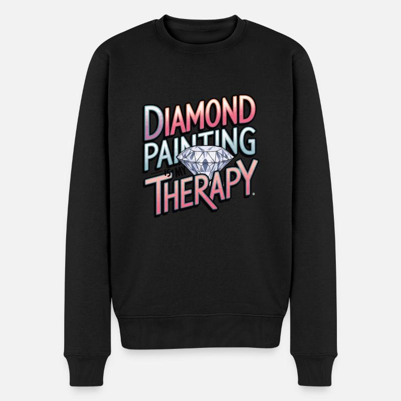 Diamond Painting Diamond Painter - Männer Premium Bio Pullover - Schwarz