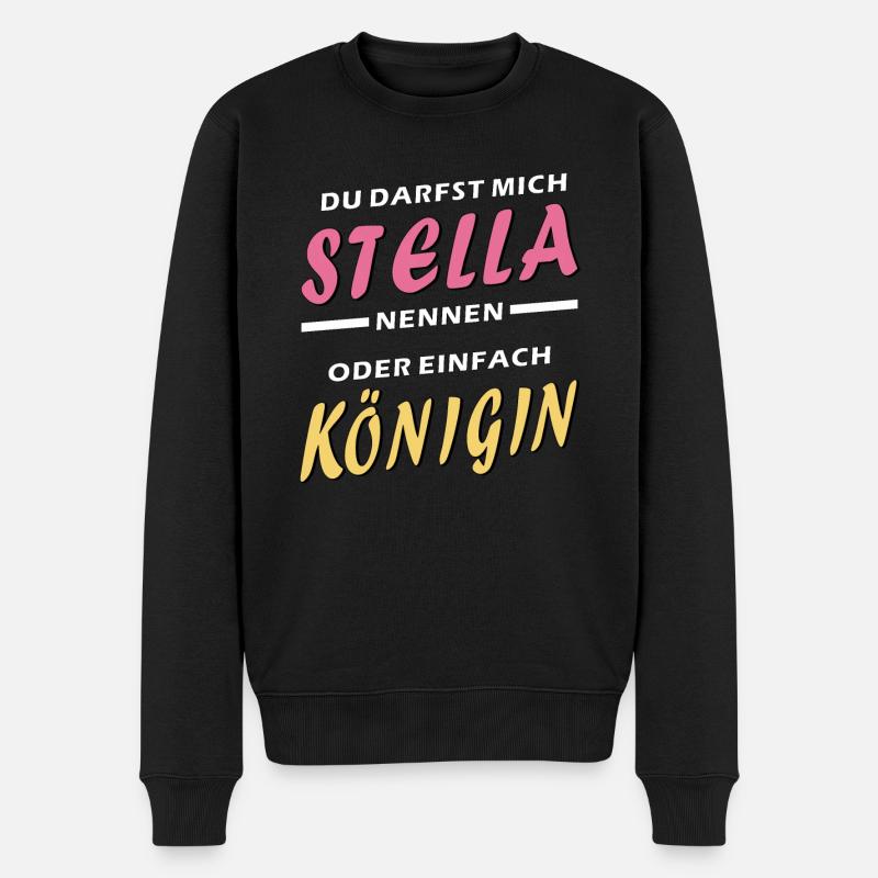 STELLA QUEEN - Pull Premium bio Homme - noir