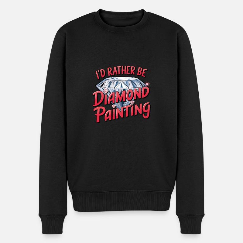 Peinture au diamant Diamond Painter - Pull Premium bio Homme - noir