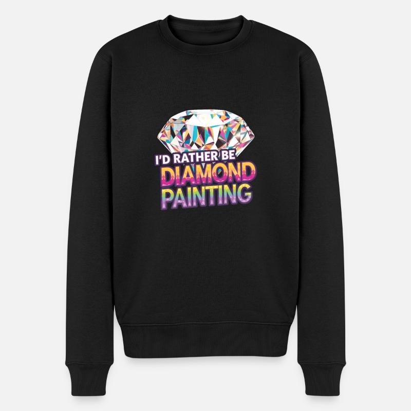 Diamond Painting Diamond Painter - Männer Premium Bio Pullover - Schwarz