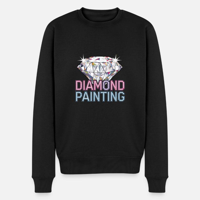 Diamond Painting Diamond Painter - Männer Premium Bio Pullover - Schwarz