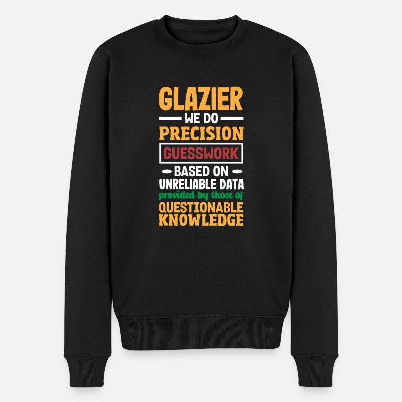 Glaser Geschenk - Männer Premium Bio Pullover - Schwarz