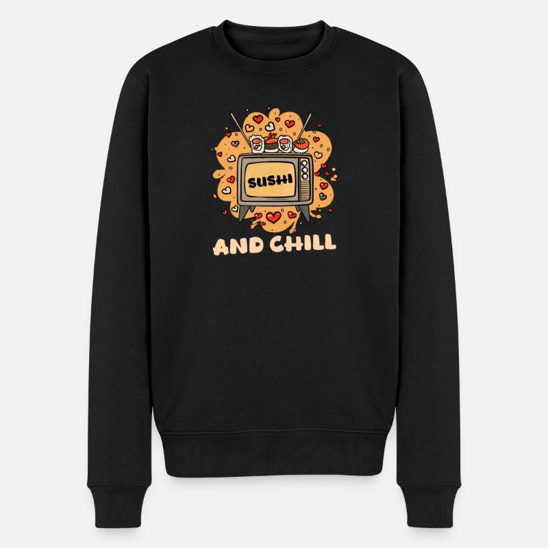Sushi Roll Sushi Et Chill - Pull Premium bio Homme - noir
