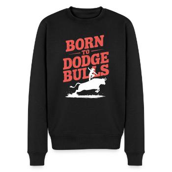 Rodeo Clown Entertainer Bull Riding And Rodeo - Männer Premium Bio Pullover - Schwarz - Vorne - Nico (187cm)