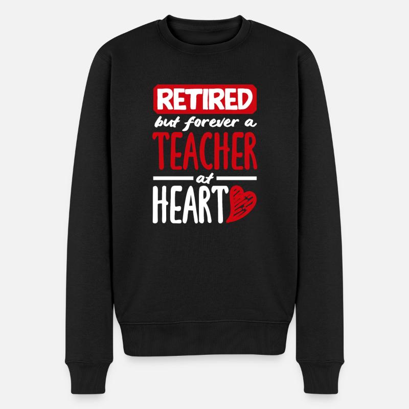 Lustiges Lehrer Lehrerinnen Geschenk - Männer Premium Bio Pullover - Schwarz