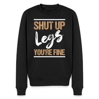 Shut Legs You're Fine Running Marathon - Men's Premium Organic Jumper - black - Front - Nico (187cm)