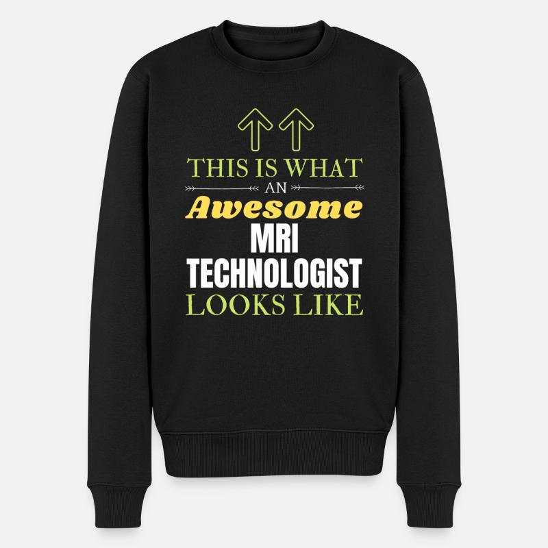 So sieht ein großartiger MRT-Technologe aus - Männer Premium Bio Pullover - Schwarz