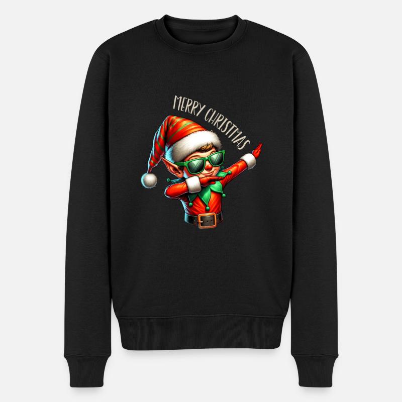 Noël approche Joyeux Noël Elfe - Pull Premium bio Homme - noir