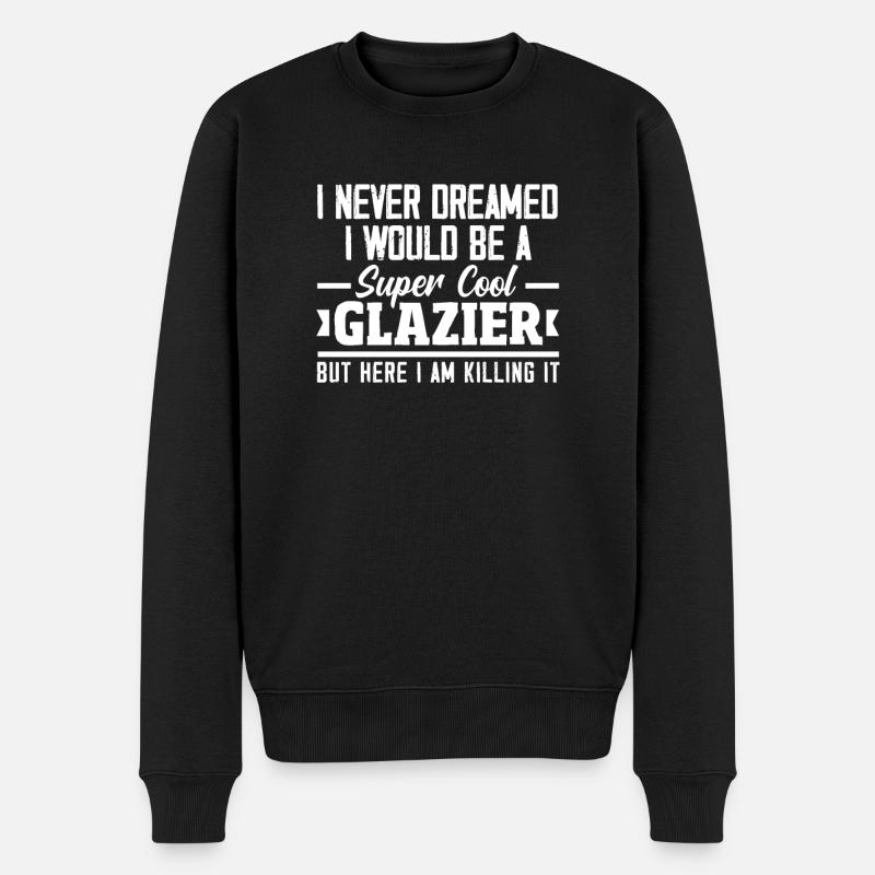 Glaser Geschenk - Männer Premium Bio Pullover - Schwarz