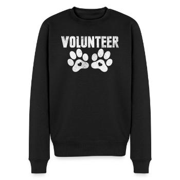 Freiwilliger Helfer Save Animal Rescue Pflegeheim - Männer Premium Bio Pullover - Schwarz - Vorne - Nico (187cm)