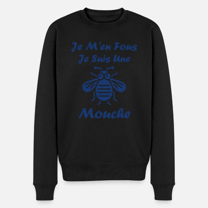 Insecte Citation humour mouche - Pull Premium bio Homme - noir