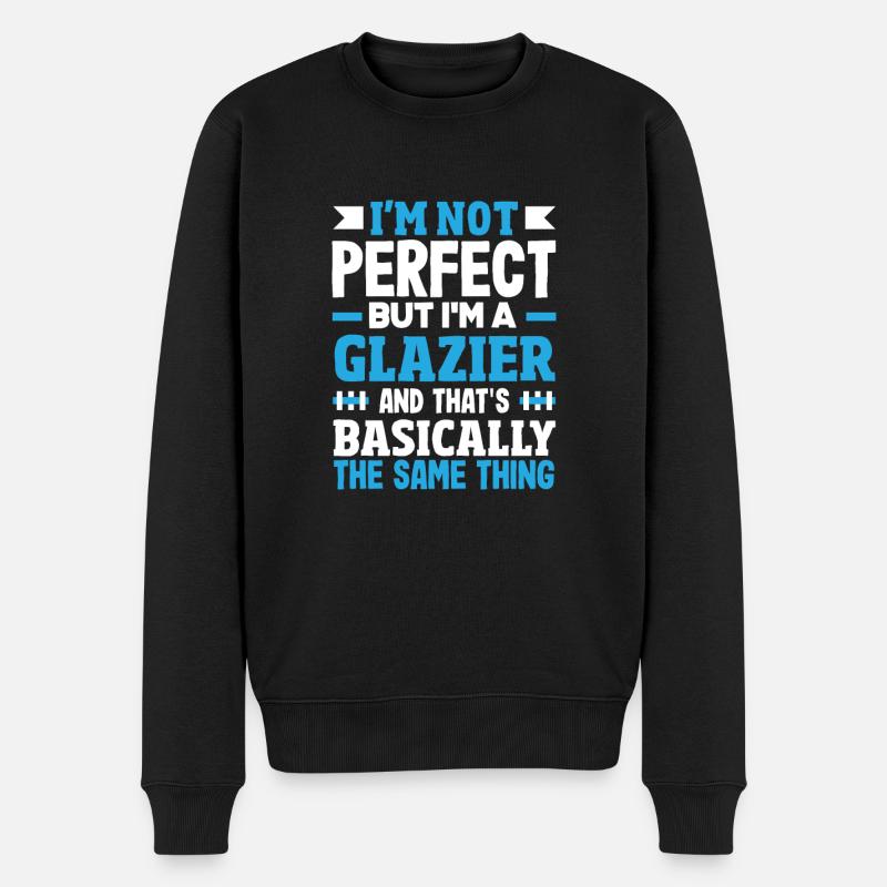 Glaser Geschenk - Männer Premium Bio Pullover - Schwarz