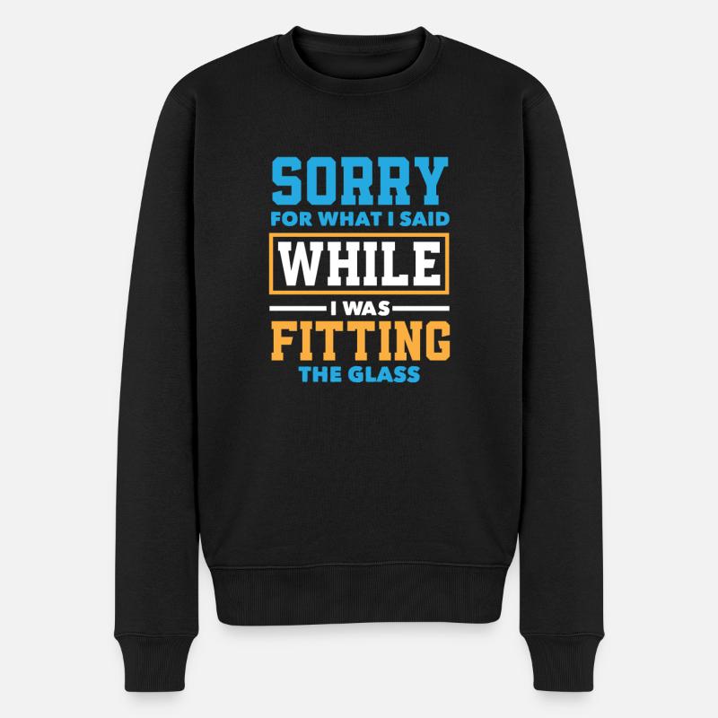 Cadeau de lunettes - Pull Premium bio Homme - noir