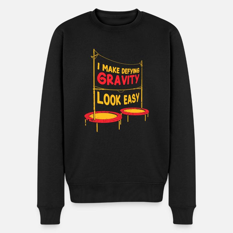 Akrobat - Männer Premium Bio Pullover - Schwarz