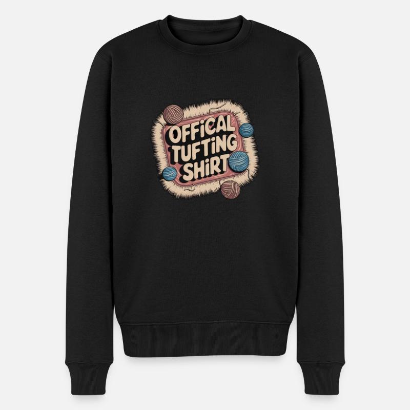 Diy-teppich Lustiger Teppich Tufting - Männer Premium Bio Pullover - Schwarz