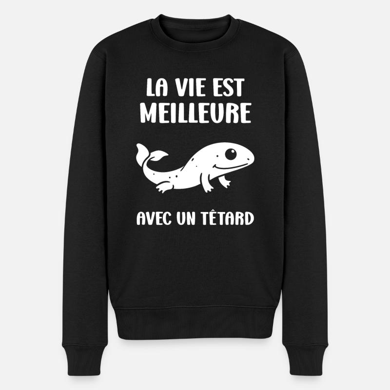 Têtard - Pull Premium bio Homme - noir