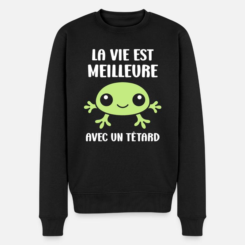 Têtard - Pull Premium bio Homme - noir
