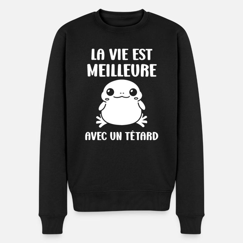 Têtard - Pull Premium bio Homme - noir
