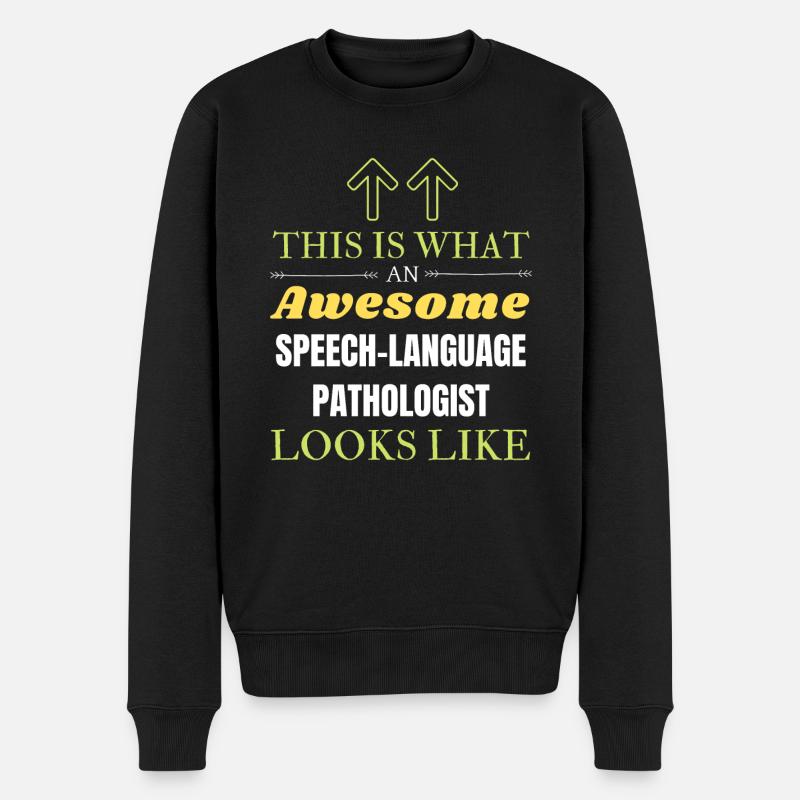 Das ist das, was ein großartiger Logopäde ist - Männer Premium Bio Pullover - Schwarz