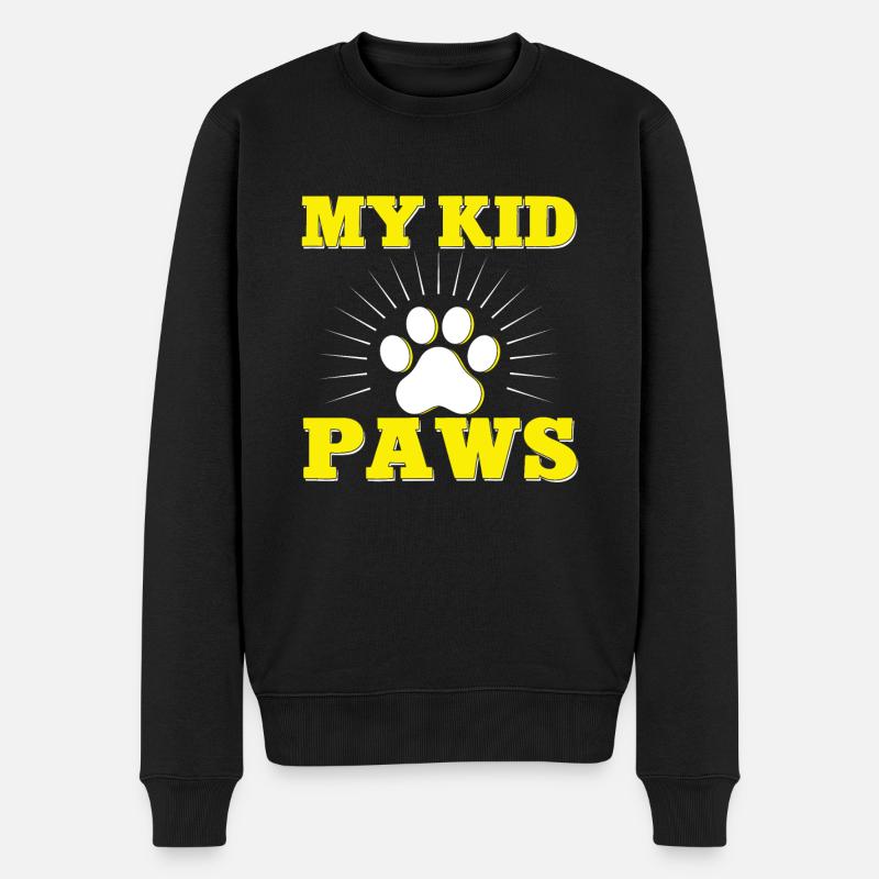 Cat Dad Gifts - Männer Premium Bio Pullover - Schwarz