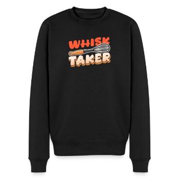 Bake Whisk Taker - Men's Premium Organic Jumper - black - Front - Nico (187cm)