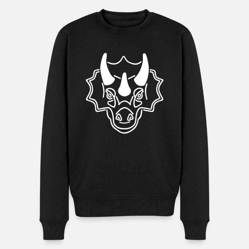 Triceratops - Pull Premium bio Homme - noir