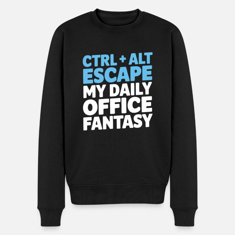Humour de bureau - Pull Premium bio Homme - noir