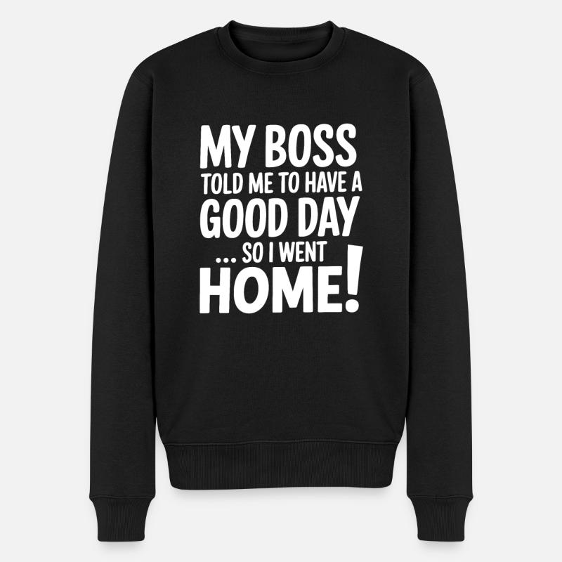 Humour de bureau - Pull Premium bio Homme - noir