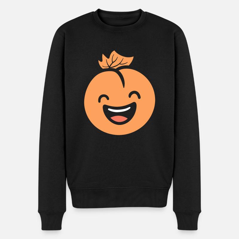 Haselnuss - Männer Premium Bio Pullover - Schwarz