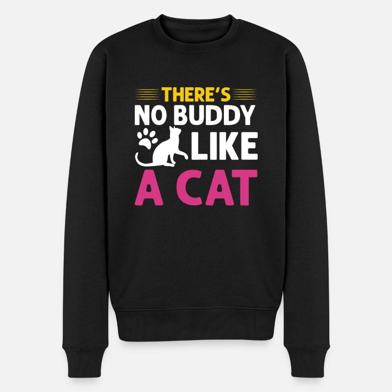 Cat Dad Gifts - Männer Premium Bio Pullover - Schwarz