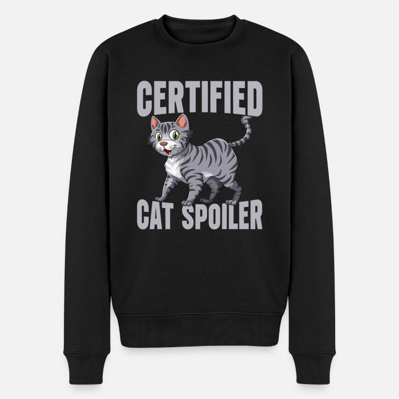 Cadeaux de grand-mère chat - Pull Premium bio Homme - noir