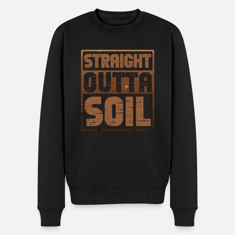 Straight Outta Agronome du sol - Pull Premium bio Homme - noir