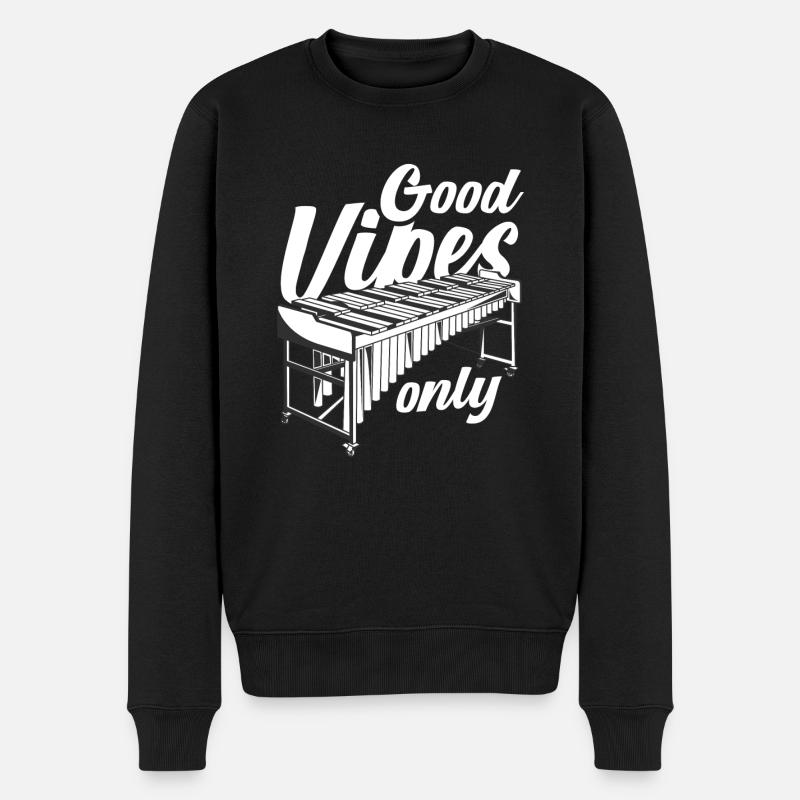 Only Electric Percussion Vibraphone - Men's Premium Organic Jumper - black
