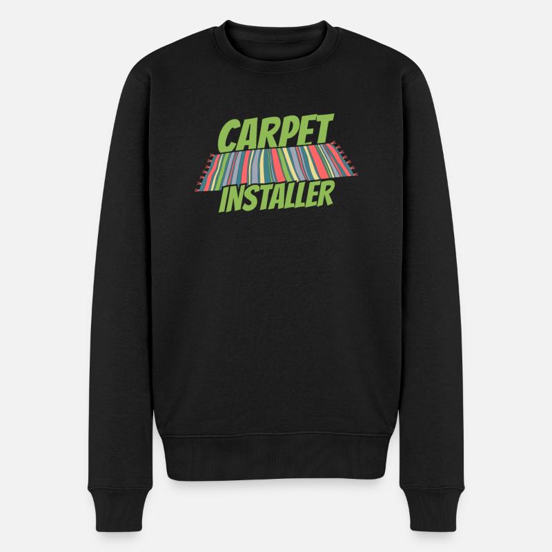 Teppichverleger Kader - Männer Premium Bio Pullover - Schwarz
