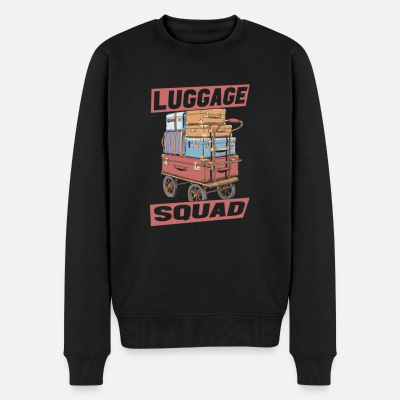 Hotelpage Kader - Männer Premium Bio Pullover - Schwarz