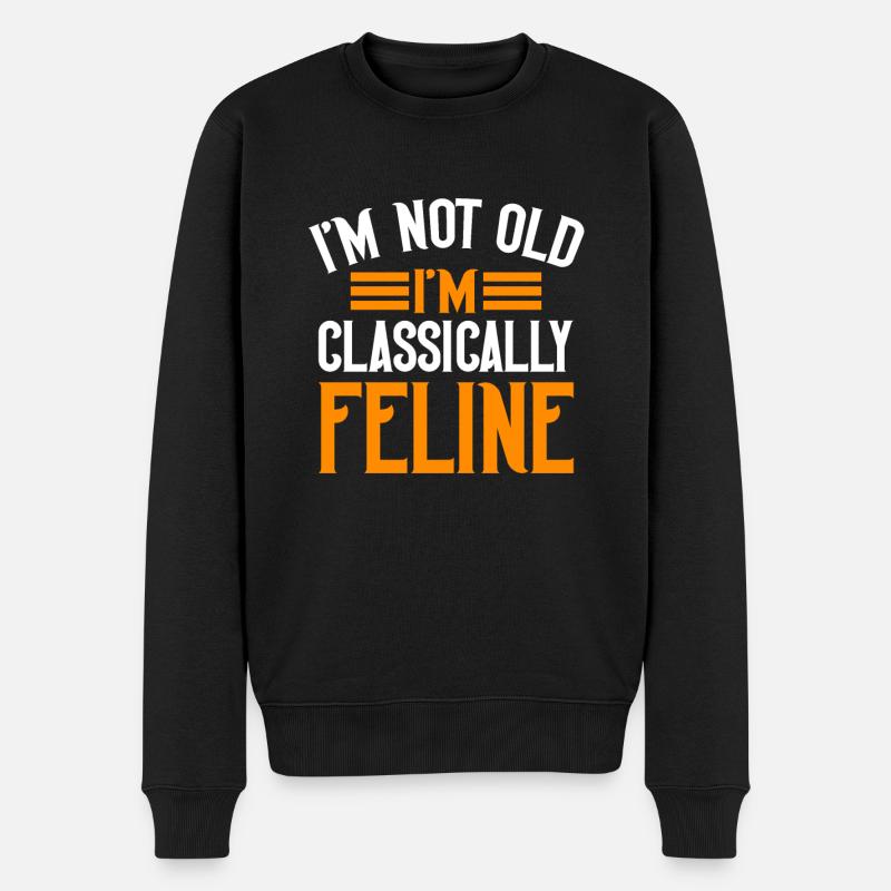 Cadeaux de grand-mère chat - Pull Premium bio Homme - noir