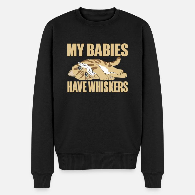 Cadeaux de grand-mère chat - Pull Premium bio Homme - noir