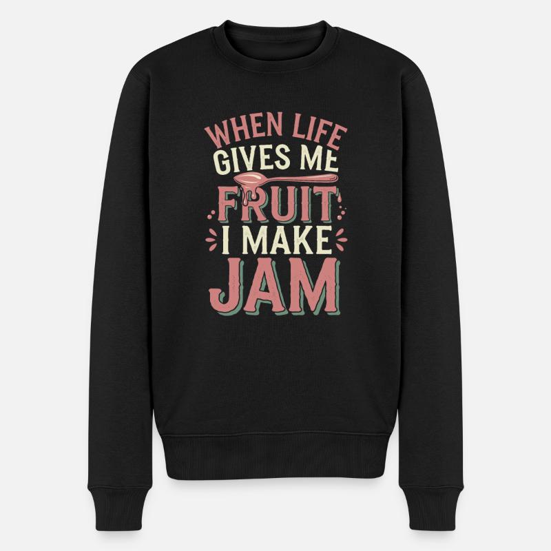 Conservation des aliments faits maison - Pull Premium bio Homme - noir