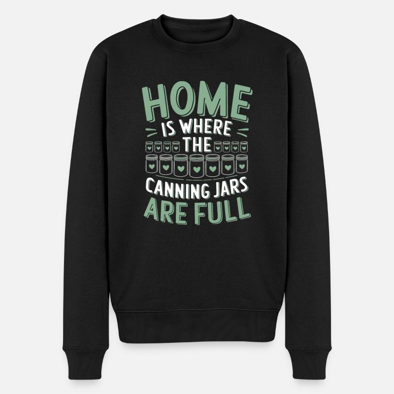 Conservation des aliments faits maison - Pull Premium bio Homme - noir