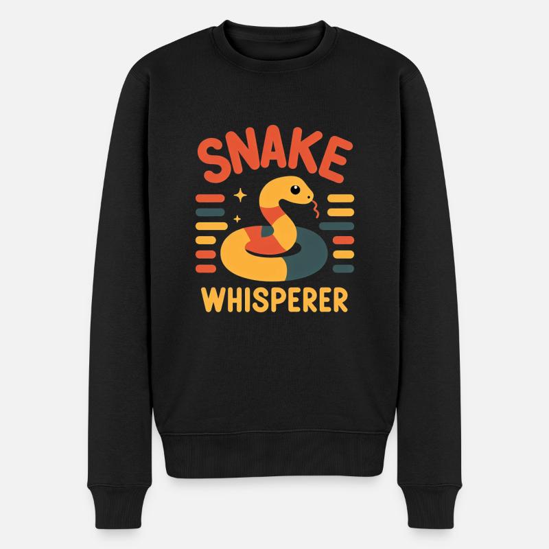 Snake Whisperer 3 - Männer Premium Bio Pullover - Schwarz
