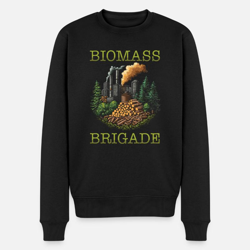 Équipe de techniciens en biomasse - Pull Premium bio Homme - noir