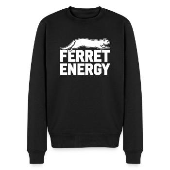 Propriétaire de furet, Amateur de furets, Bonbons - Pull Premium bio Homme - noir - Devant - Nico (187cm)