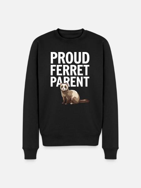Ferret Owner, Ferret Lover, Sweets - Men's Premium Organic Jumper - black