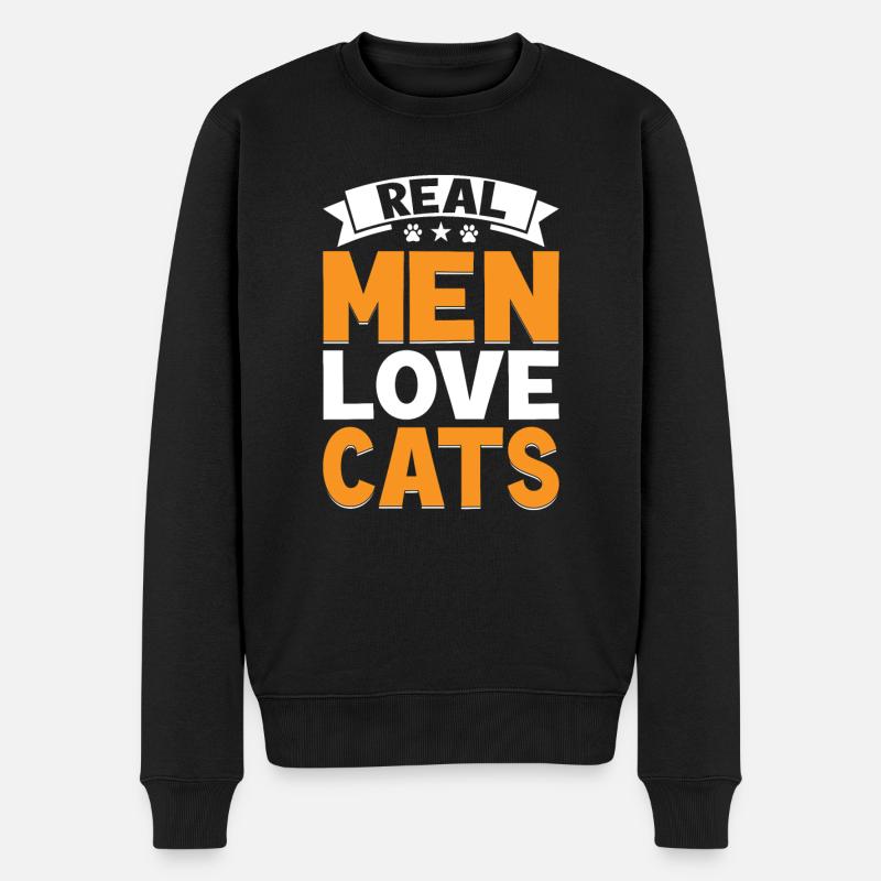 Chats Cadeaux Papy - Pull Premium bio Homme - noir